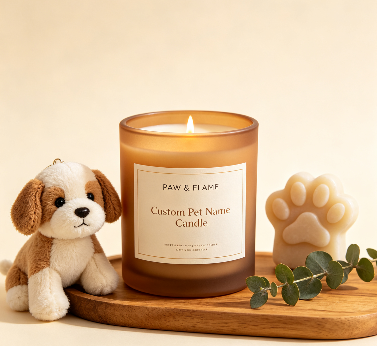 Eco Pet Deodorizing Candle Natural Soy Wax Odor Eliminator for Dogs & Cats