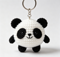 Cute Handmade Crochet Panda Keychain